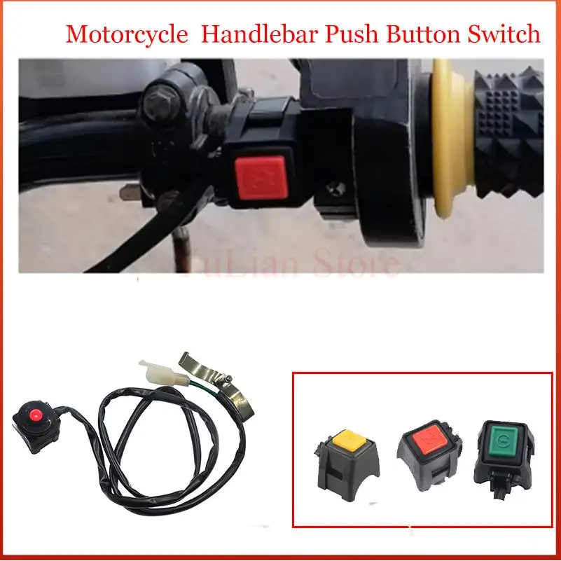 22mm Motorcycle Dual Sport Quad Start Horn Kill Off Stop Switch Button Motorbike Accessories Control Handle Switches HotHot