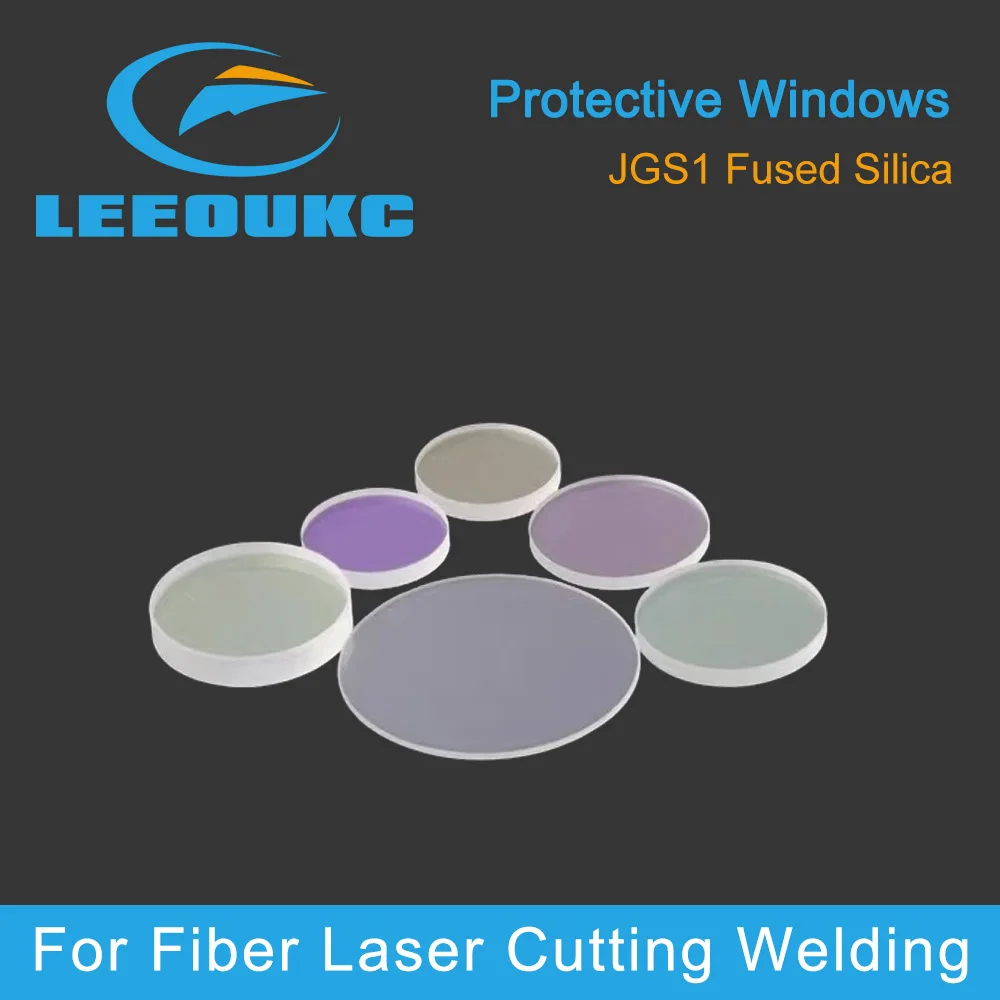 LEEOUKC Fiber Laser Protective Windows Dia 18/20/27.9 For Raytools Bodor WSX Laser Cutting Head and Welding Laser Lens