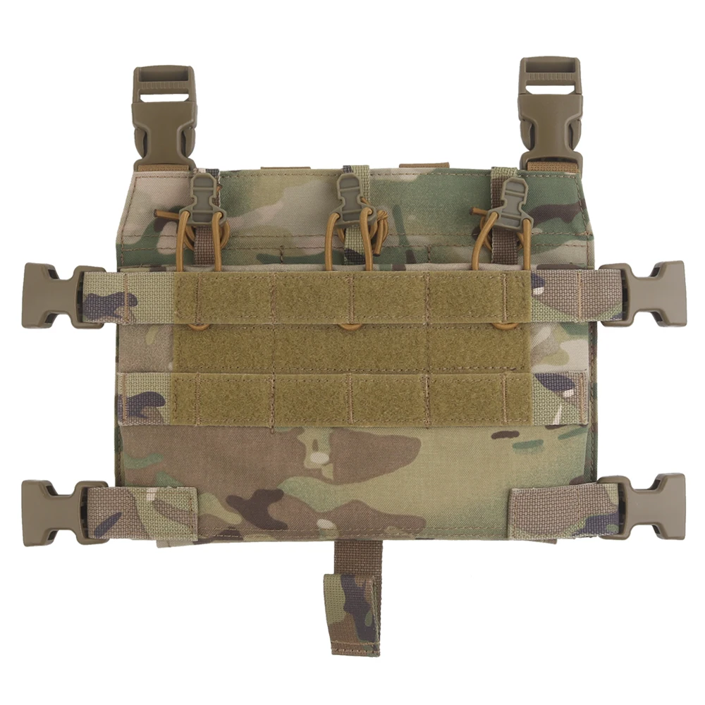 

R Series Style Jump Flap M4 556 Triple Mag Pouch for Tactical Plate Carrier Front Panel Hunting Vest Chest Rig Extension Gear