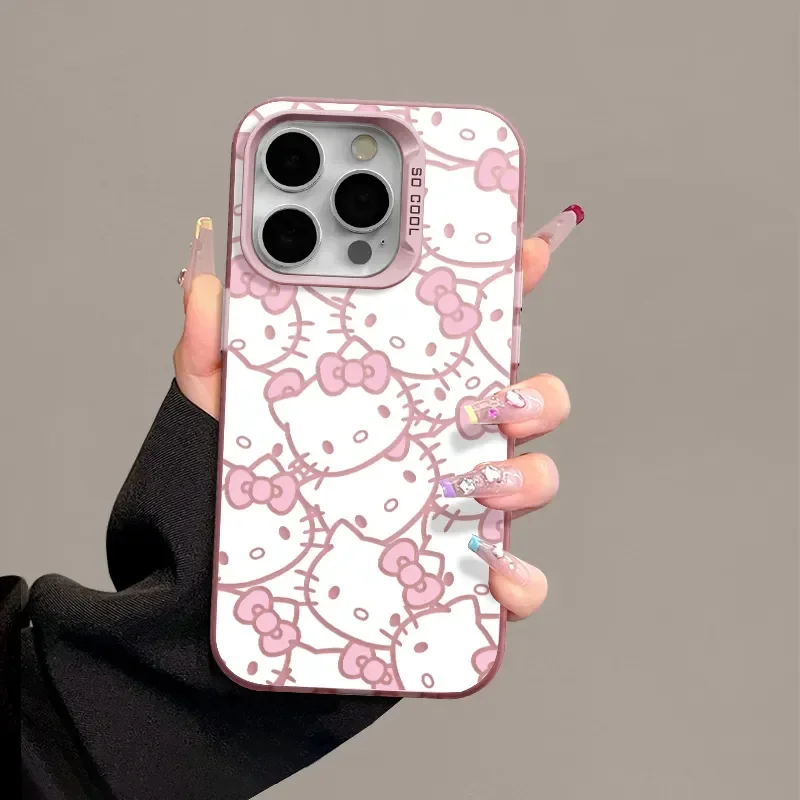 Cute Hello Kitty Case for Xiaomi Redmi A1 13C 9C 9T Note 7 8 9 9S 10 11 12 13 Pro K60 Ultra 4G 5G Matte Shockproof Back Cover