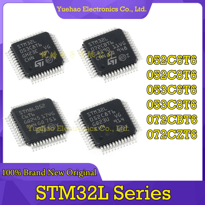 STM32L052C6T6 STM32L052C8T6 STM32L053C6T6 STM32L053C8T6 STM32L072CBT6 STM32L072CZT6 STM32L072 STM32 STM IC MCU LQFP-48