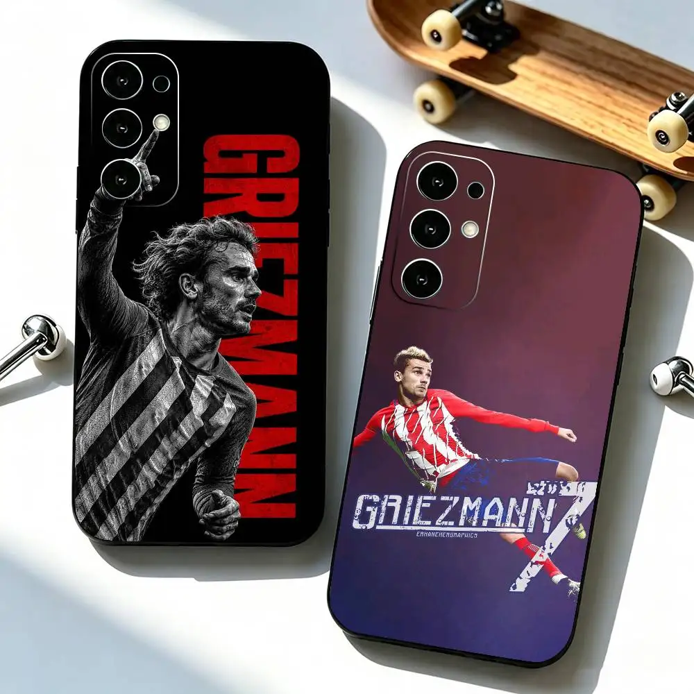 A-Antoine Griezmann Football  Phone Case Black Silicone Soft For Samsung S25,S24,S21,S22,S23,S30,Ultra,S20,Plus,Fe,Lite