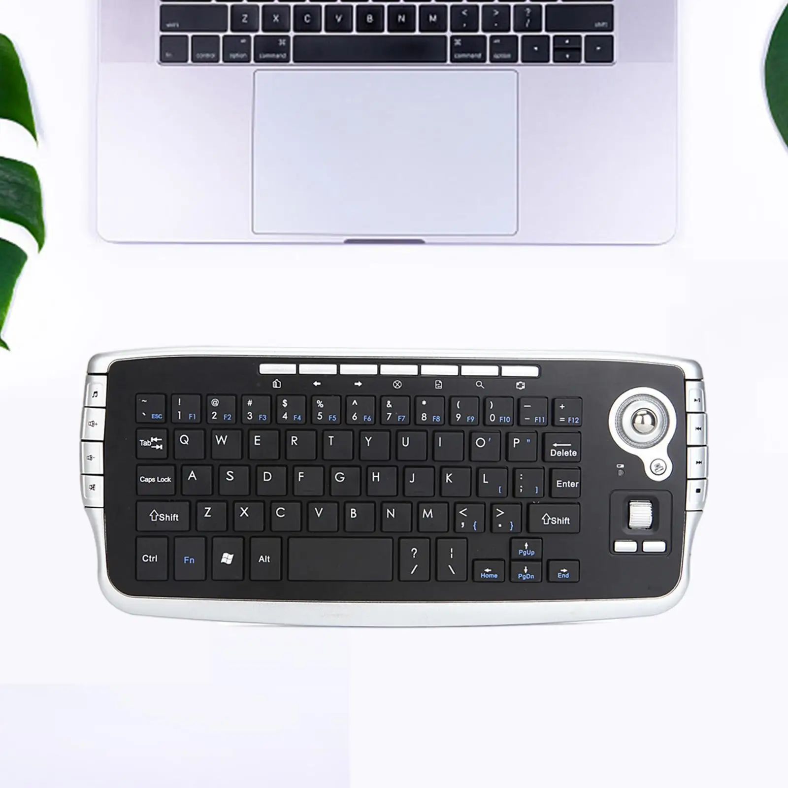 2.4G Wilreless Keyboard Multi Function 78Keys Trackball for Notebook Laptop