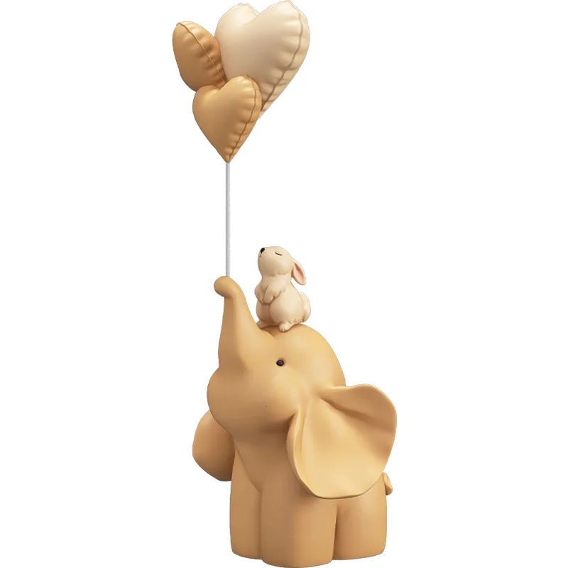 

Hot-selling resin elephant small ornaments, living room home decorations, desktop decorations