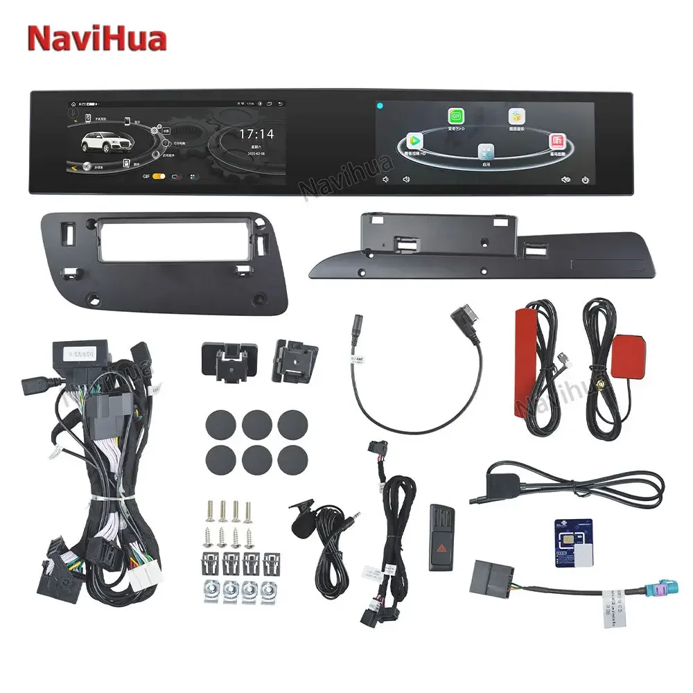 

NaviHua 21inch Touch Dual Screen Android Car Radio Multimedia Carplay Display GPS Navigation Auto Player for Audi Q5 2009-2017