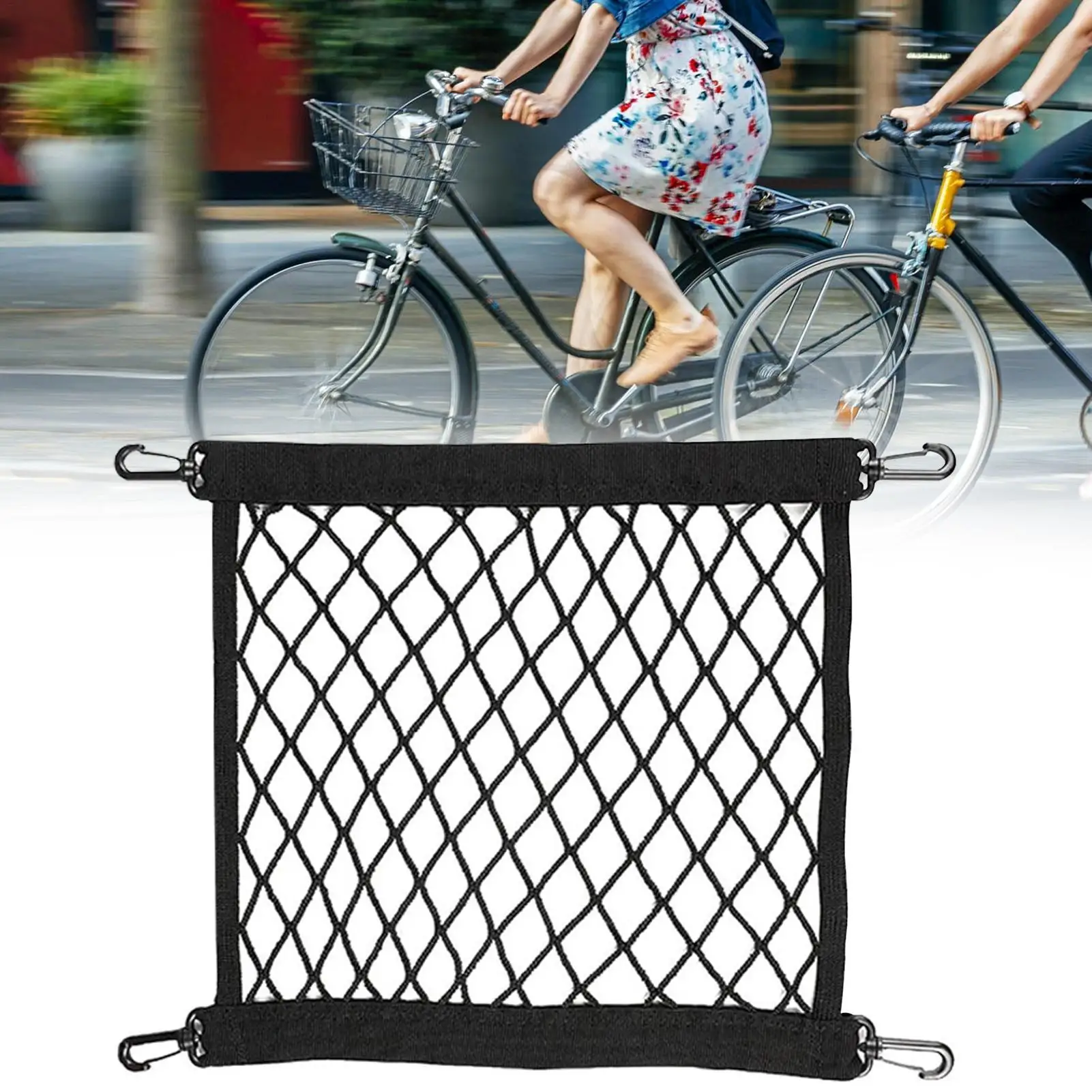 Motorcycle Cargo Net Elastic Mesh Storage for Helmet Luggage Tie Down Scooter Bicycle Motorbike Accessories Transport Security view 4