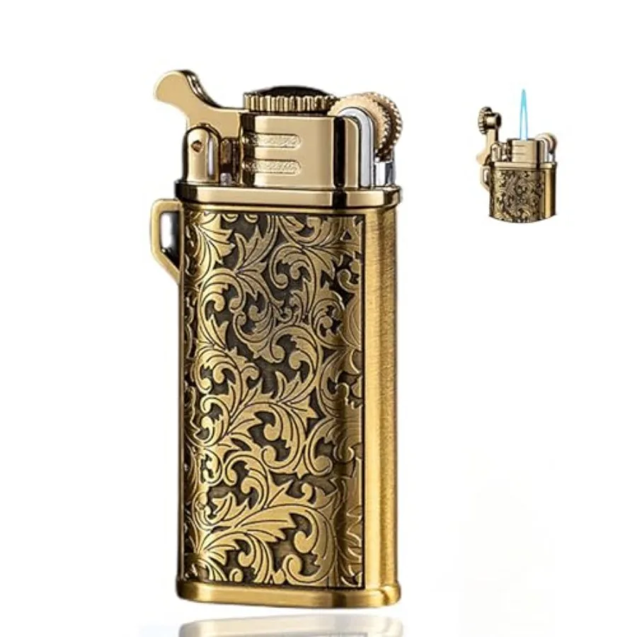 

Cool Creative Design Butane Torch Lighters Refillable Novelty Lighter for Fireplace Candle Camping BBQ Without Gas
