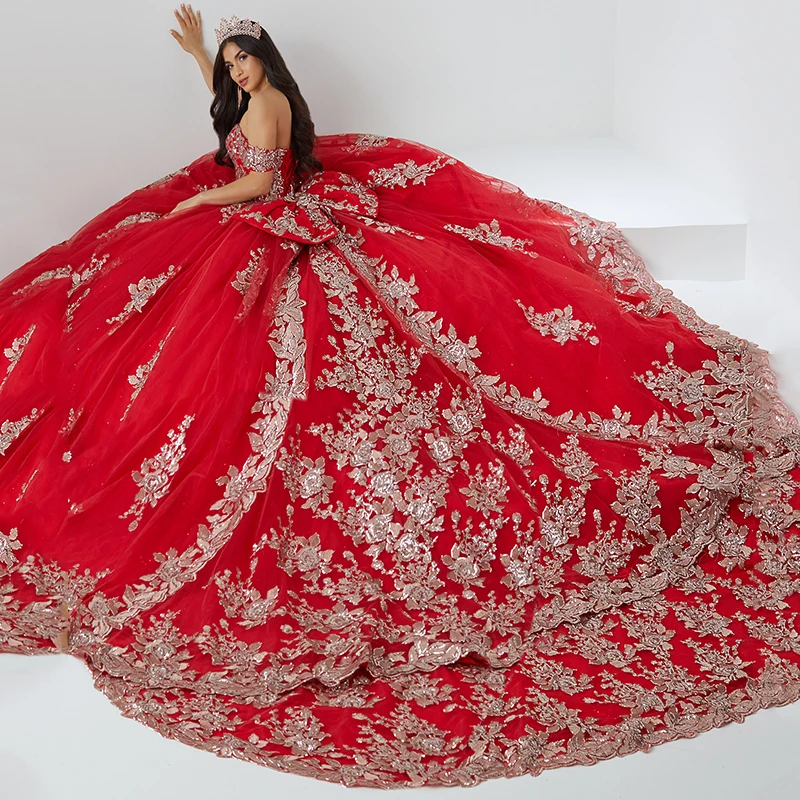 Lorencia rosa apliques vestidos de baile femininos, vestidos de baile frisados, YQD9, 2023, 2023