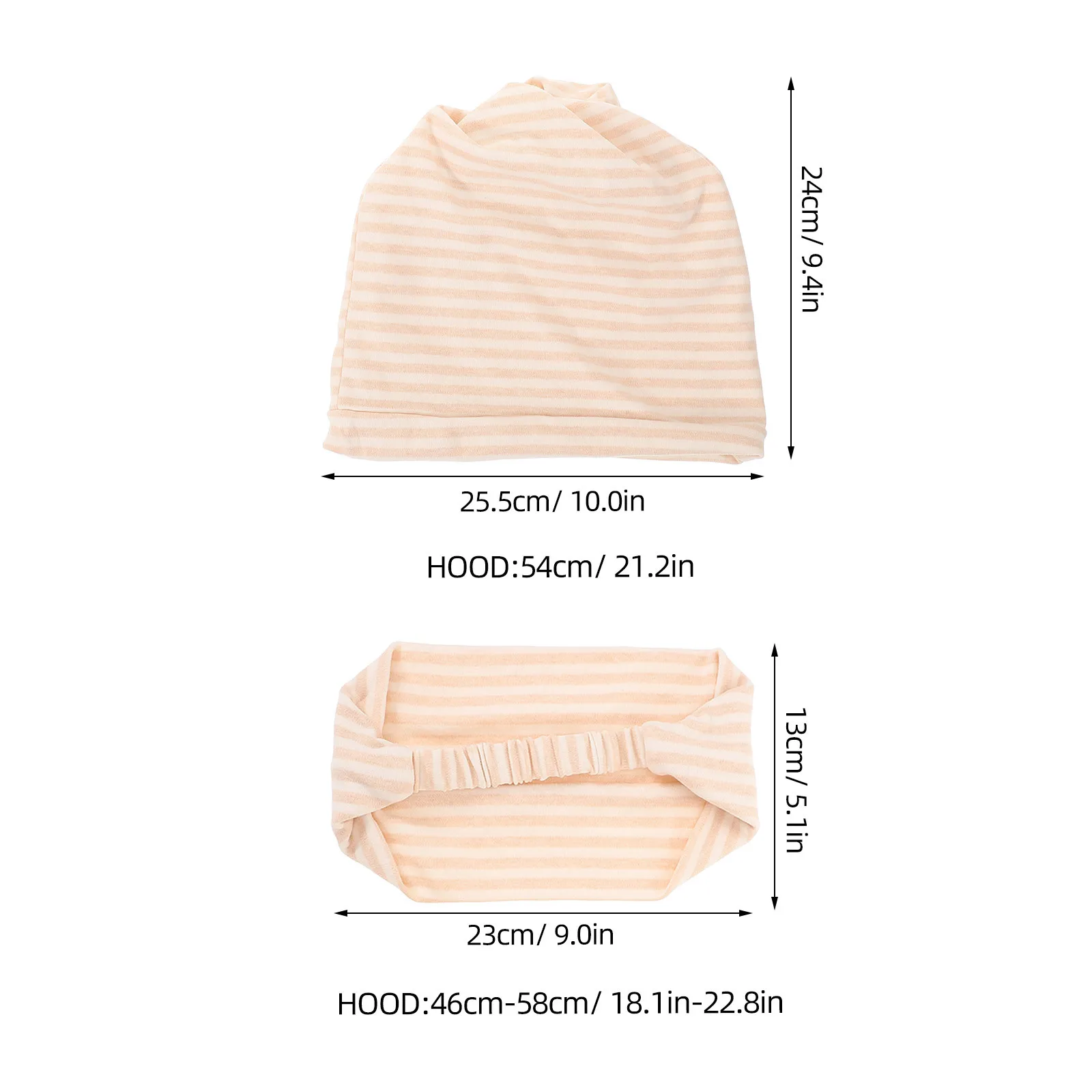 2 قطعة قبعة الأمومة القمر مجموعة يندبروف الدافئة تنفس القطن أغطية الرأس للنساء بعد الولادة بسيطة مريحة النوم الليلي #4