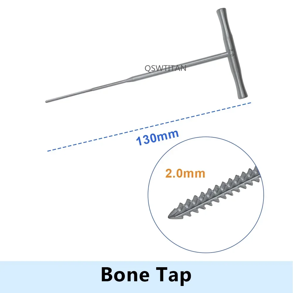Bone Tapping Cancellous Tap Upper Lower Limb Bone Screw Thread Tap T Type Handle Orthopedic Instrument 1pc