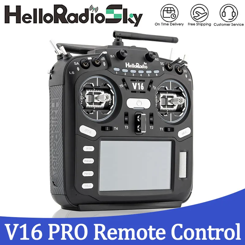 

HelloRadio V16Pro Mark II Radio Controller ELRS Radio Controller Support EdgeTX/OpenTX