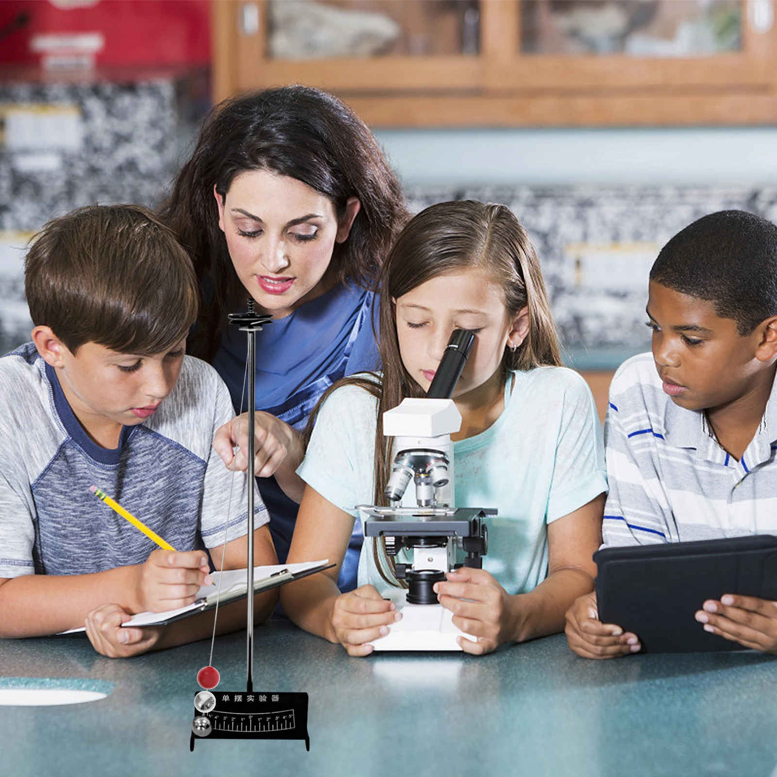 10pcs Pendulum Balls Physics Teaching Equipment Steel Experiment Tool Single Swing Device School Laboratory Use