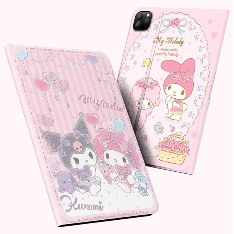 

My Melody For iPad Case Funda ipad 7 8 9 10 10.2in A16 11in Protective Case Air 4 5 10.9in M2 M3 Pro4 5 6 12.9in M4 Tablet Cover