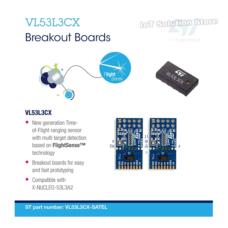 vl53l3cx-satel-breakout-board-with-vl53l3cx-multi-target-detection-tof-ranging-sensor-for-easy-integration-into-customer-device
