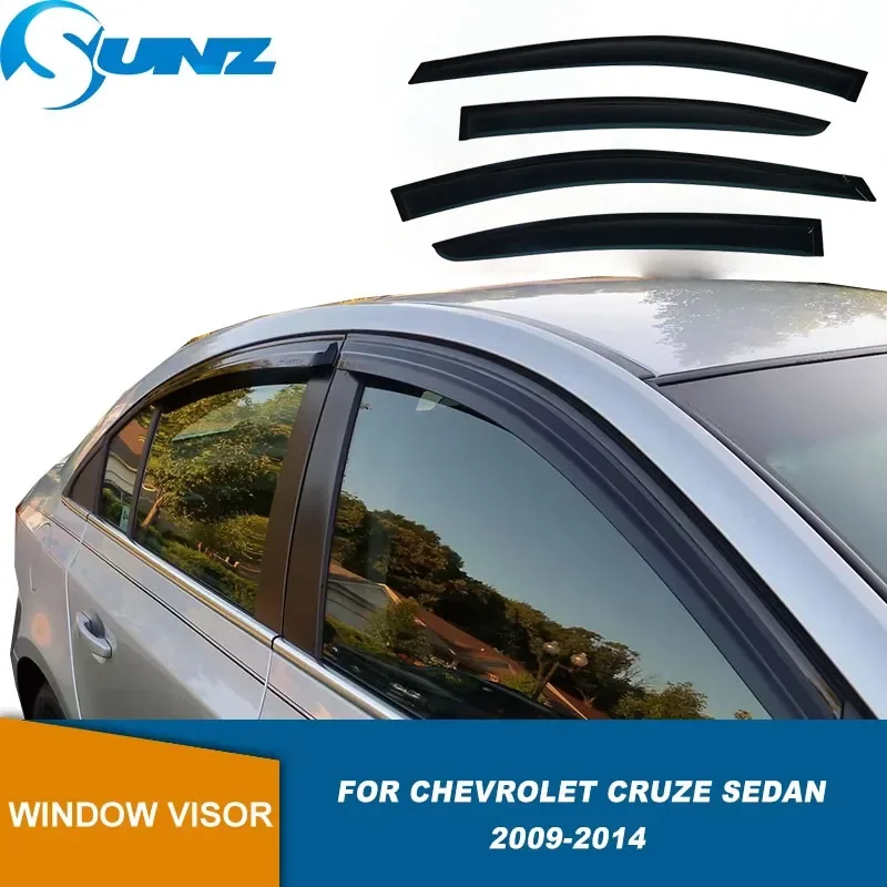 

Weather Shield For Chevrolet Cruze Sedan 2009 2010 2011 2012 2013 2014 Side Window Visor Car Sun Rain Guard Shield Deflectors