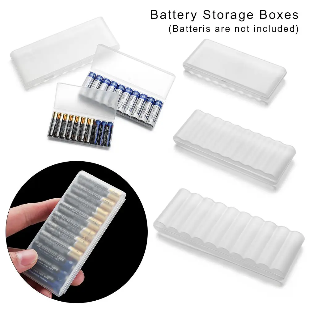 Slot Portable Plastic Hard Accessories Storager Box Battery Organizer Organizer Container Holder Case For AAA/AA/18650