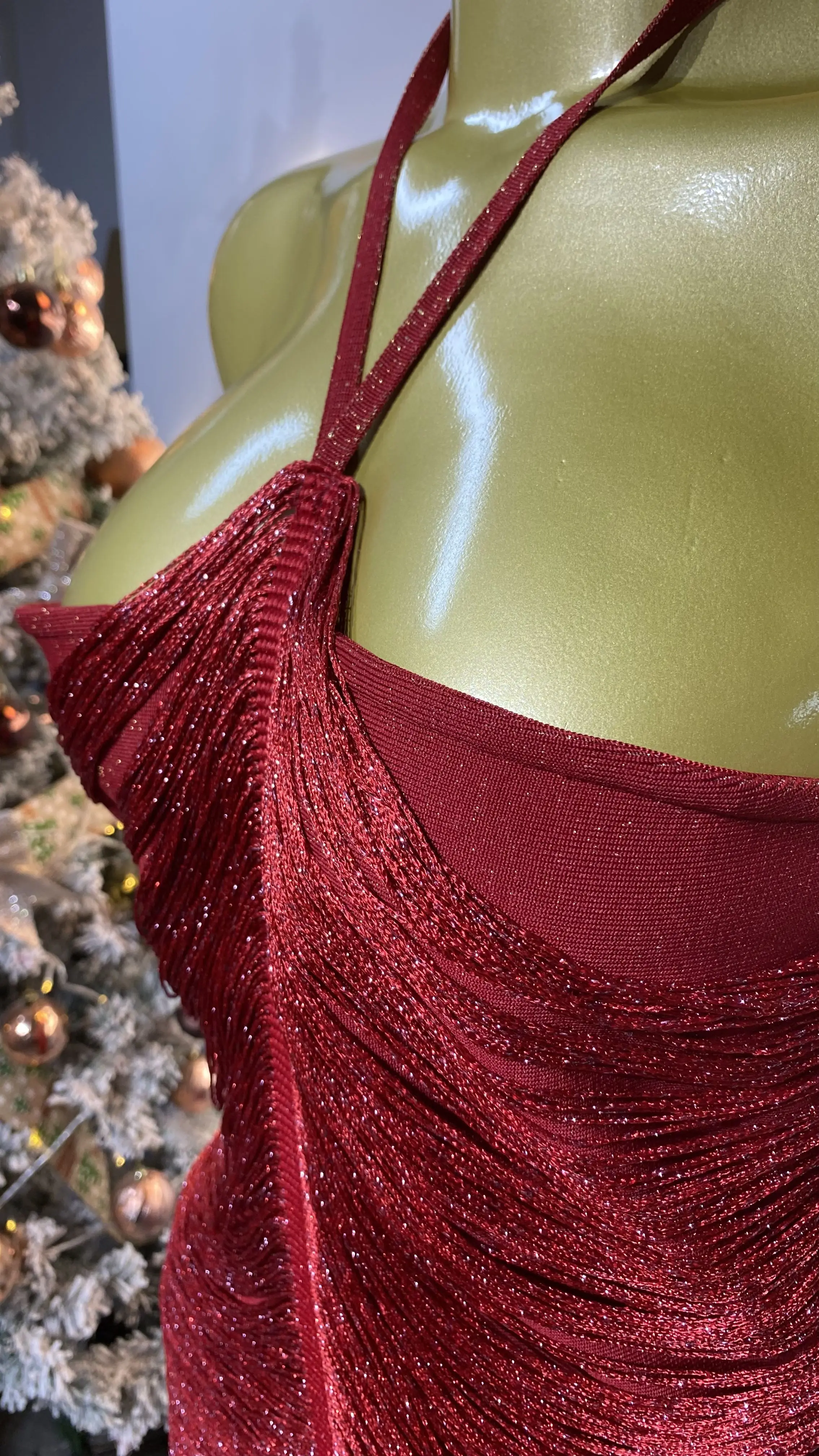 فستان ماكسي أنيق بدون ظهر، فستان سهرة نسائي أنيق.-GZXX319 #5