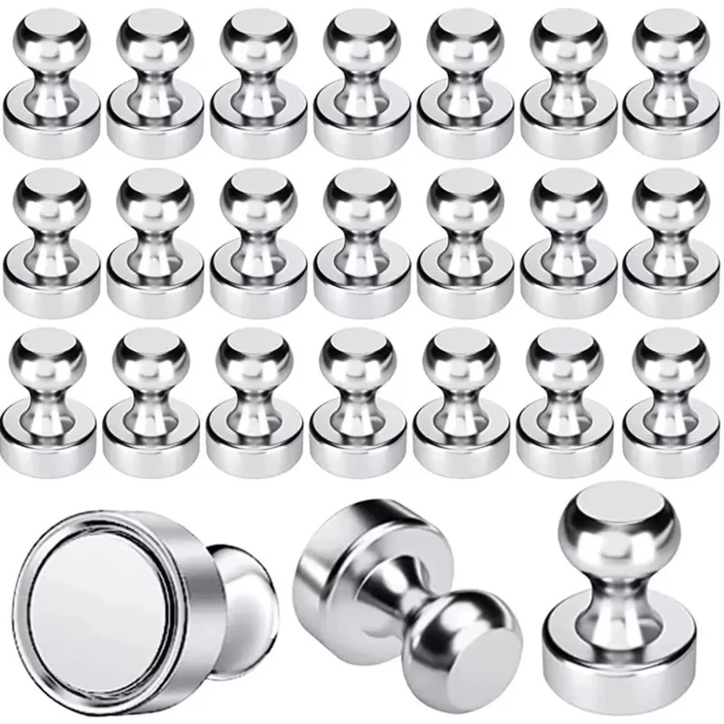 3-9Pcs Super Strong Neodymium Magnetic Pushpins Sucker Thumbtack Durable Steel Magnet Push Pin for Refrigerator Whiteboard
