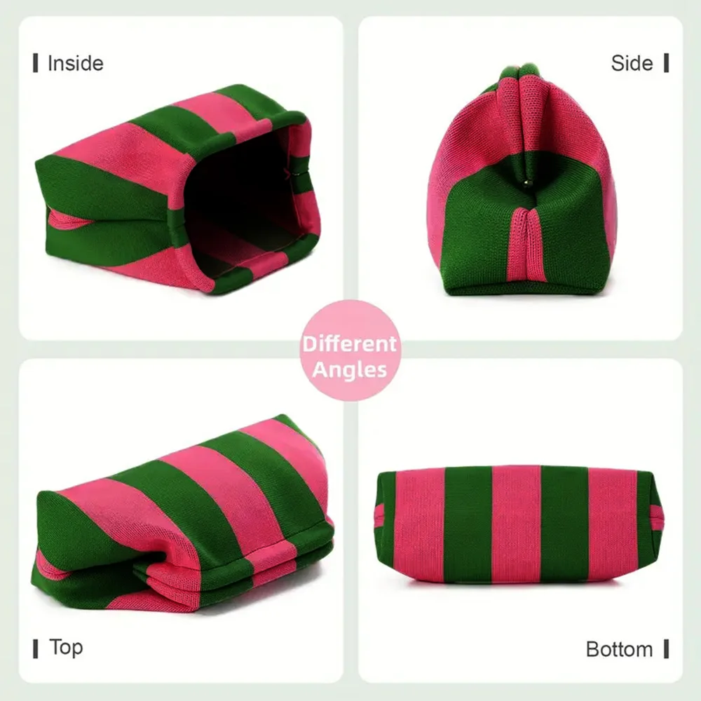 الصيف حقيبة صغيرة للشاطئ للنساء المنسوجة حقائب اليد الكروشيه المحافظ الحياكة زلابية مخلب Ruched لطيف سحابة عادية كولوربلوك حقيبة #5