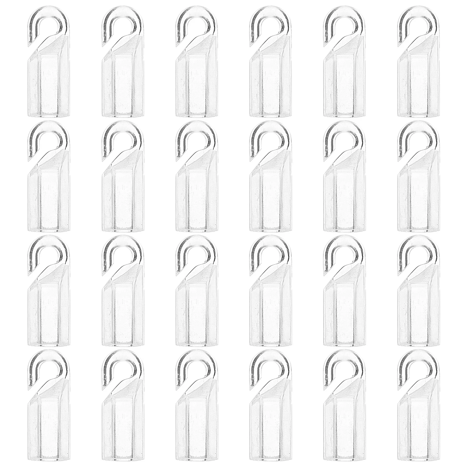 عمودي أعمى عصا تلميح قبعات 24 قطعة هوك كم استبدال لقضبان الستائر اكسسوارات أعمى إصلاح تحديد عدة