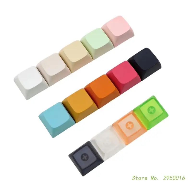 14 Keys PBT Keycap Set XDA Profile Custom Keycaps 1U Mechanical Keyboard Keycaps Not Engraving Blank Cover Multi-color