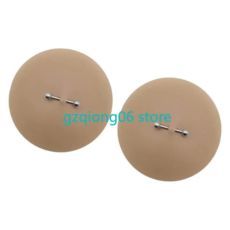 K3NF Womens Faux Perced Couvercle mamelon