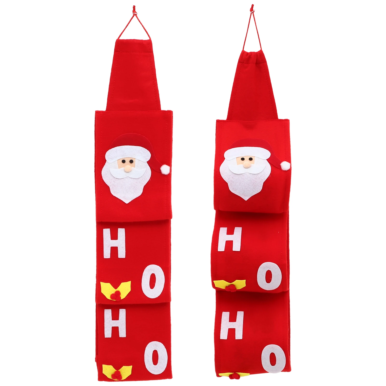 

2 Pcs Christmas Tissue Storage Bag Toilet Paper Stand Napkin Holder Cover Dispenser Organizer