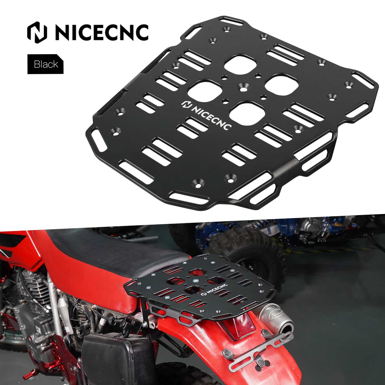 NICECNC For Honda XR650L XR 650L 1993-2024 2024 2023 2022 2021 XR 650 L Motorcycle Rear Luggage Rack Tail Cargo Rack Aluminum