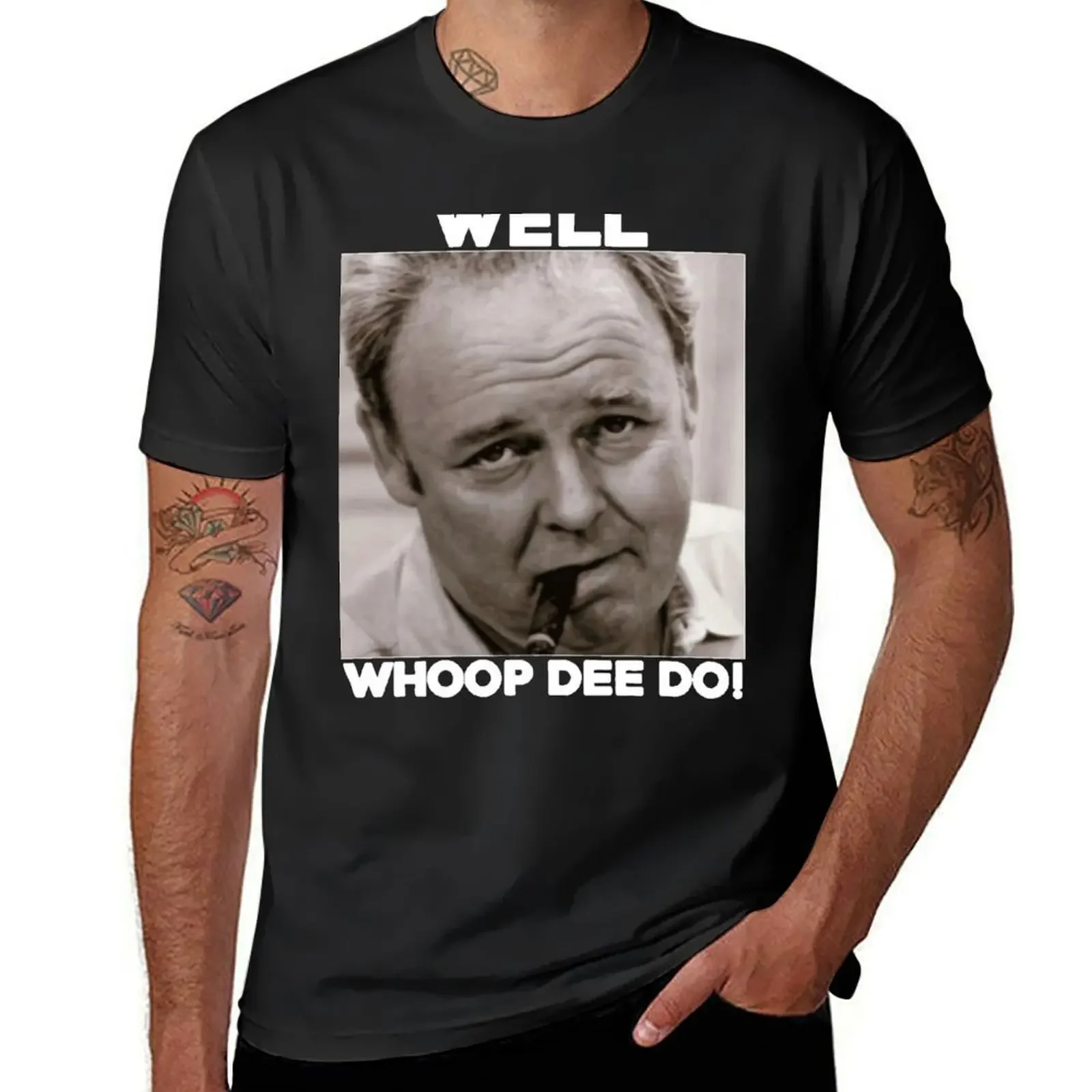 Archie Bunker Funny 70S V Quote Whoop Dee Do Fan Vintage Men Gift Ee T-Shirt cotton graphic tees anime clothes outfits for men