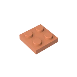 Gobricks GDS-509 Platte 2 x 2, kompatibel mit Lego 3022 Teilen für Kinder, DIY-Baustein, Partikelplatte zum Selbermachen