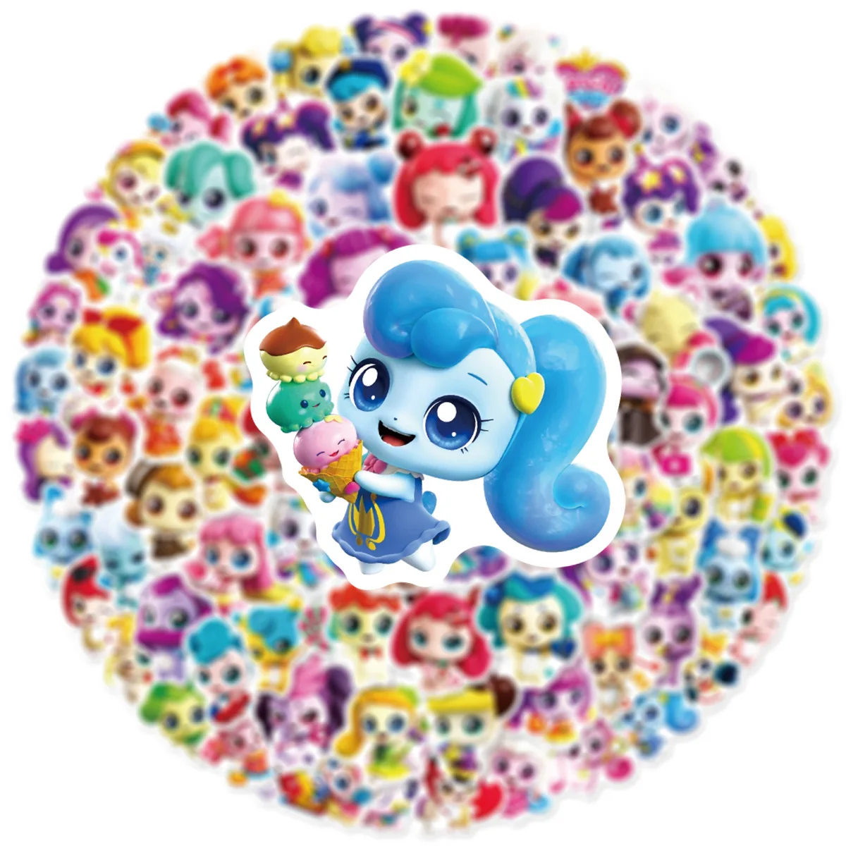 100PCS Small Size Cartoon Cute & Wonderful Graffiti Stickers DIY Phone Notebook Stickers Waterproof Kids Stationary Stickers