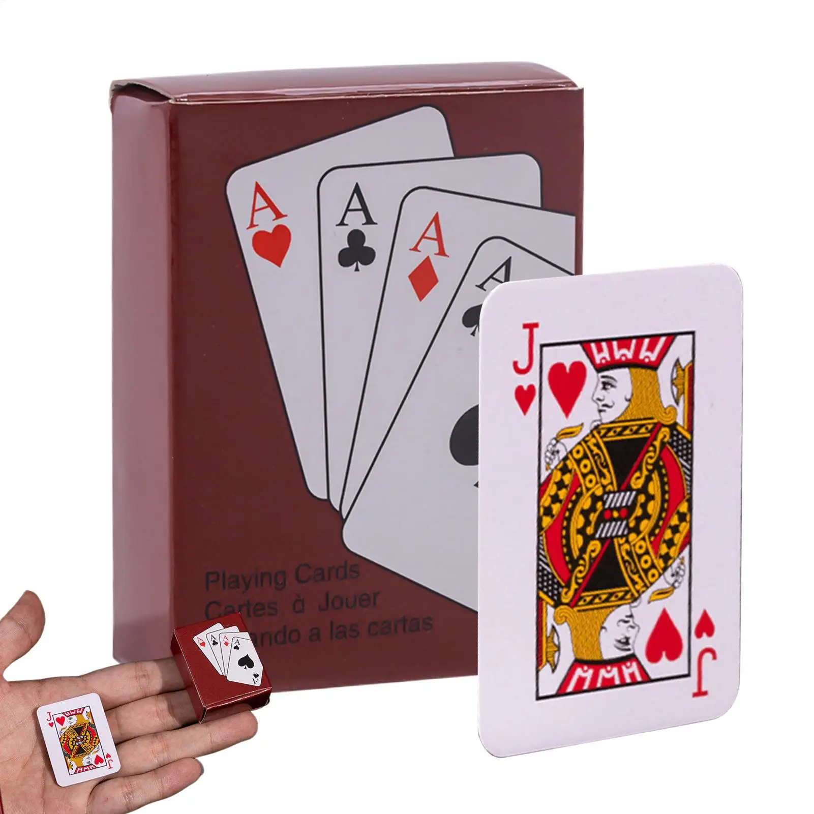 

Карточки для покера карманного размера, миниатюрные карточки для покера для мужчин, женщин, мальчиков, девочек, подростков, для повседневного развлечения и корпоративных мероприятий