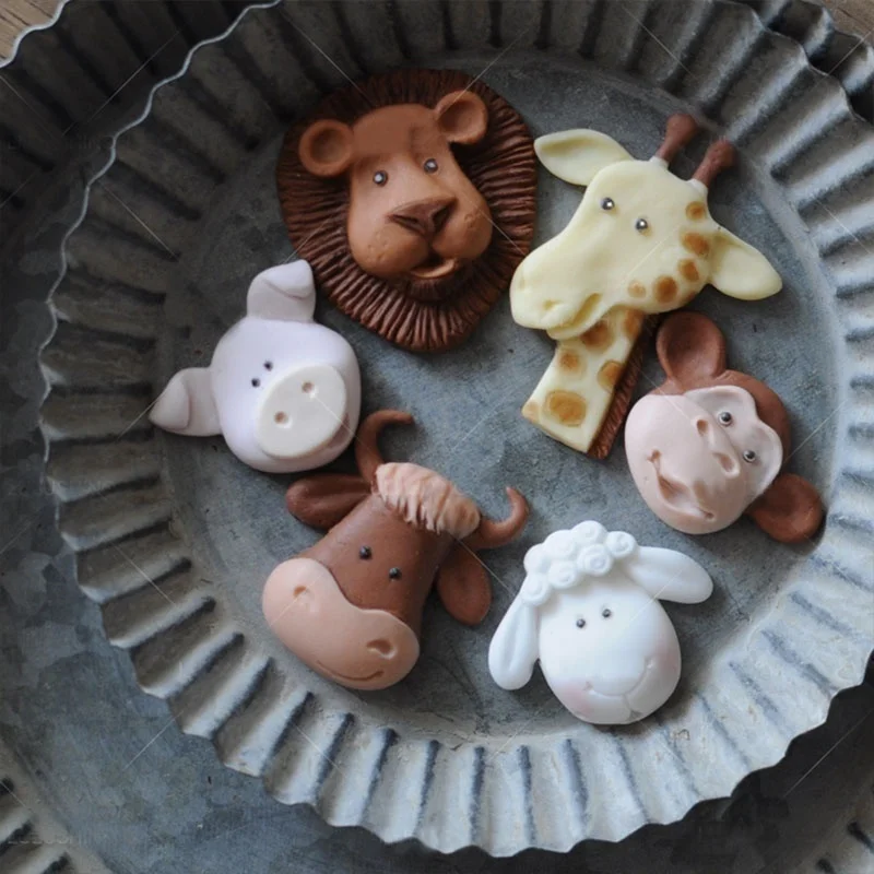 New Animal Fruit 3D Silicone Mold Cake Decoration Fondue Chocolate Pastry Cookie Kawaii DIY French Mousse Dessert Baking Tools