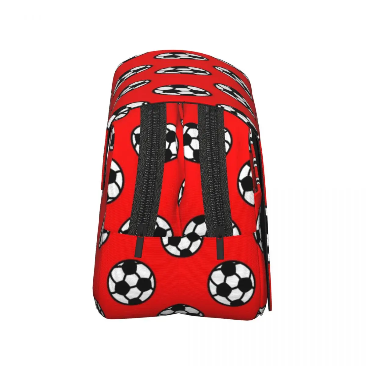 Soccer Ball With Red Background Pattern Pencil Case Pencil Pouch Hard Shell Big Capacity Pen Box Pencil Bag for Boy Girl Gifts
