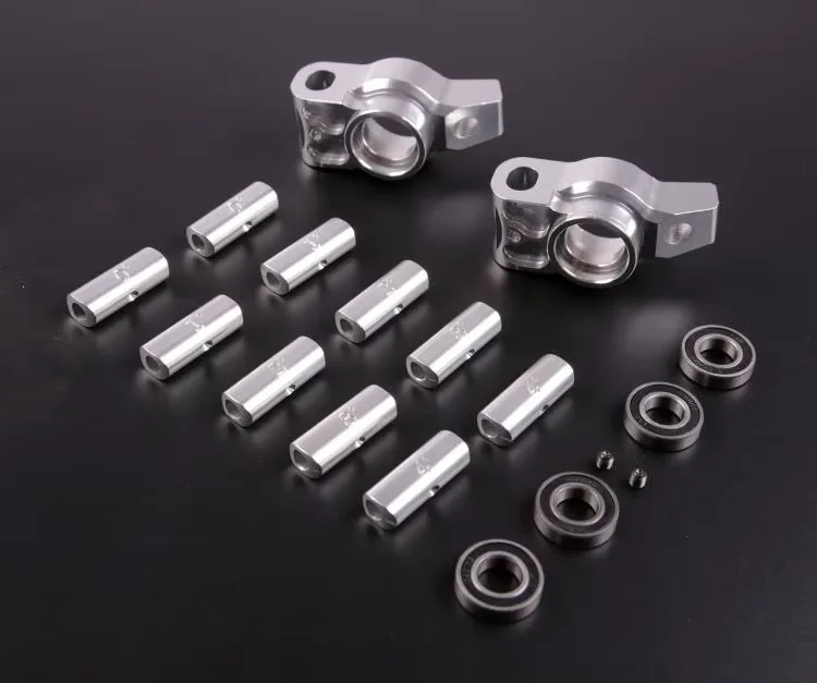 CNC machining full metal angle adjustable rear wheel bearing base set for ROVAN KM HPI BAJA 5B 5T 5SC
