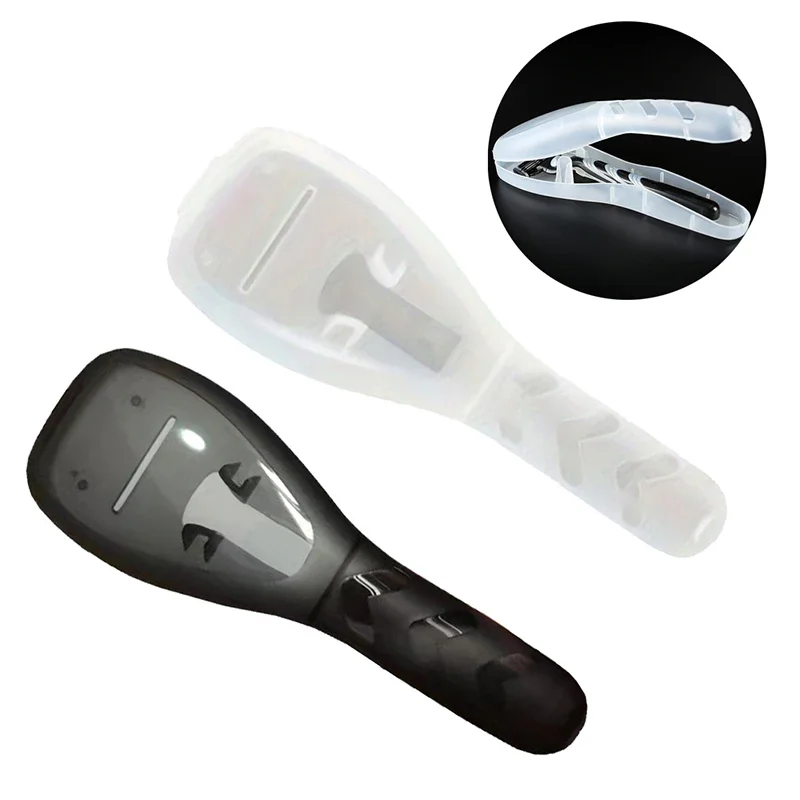 1/2/4 قطعة صندوق تخزين ماكينة الحلاقة البلاستيك الشفاف صندوق الحلاقة شفرات حامل المحمولة السفر الحلاقة حاويات صندوق الحلاقة الرجال