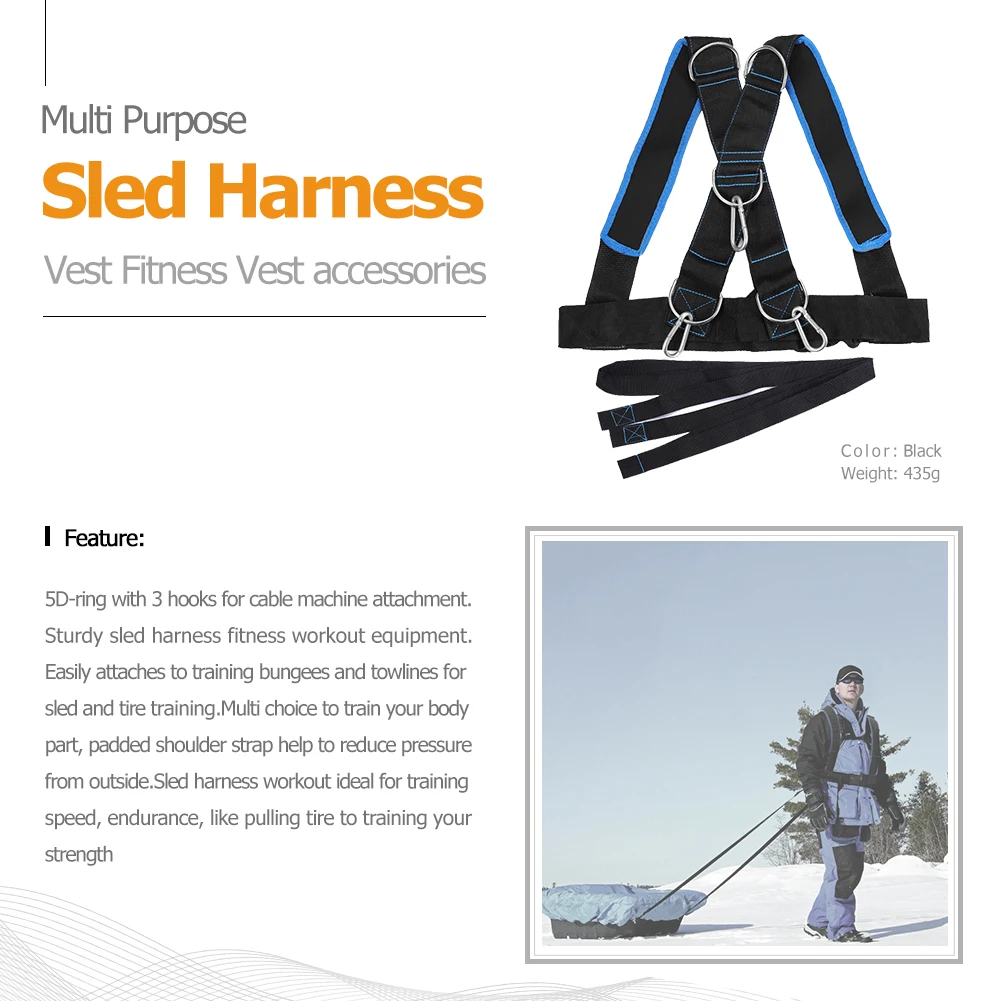 Training Straps Sled Weight Vest Harness Trainer Body Building