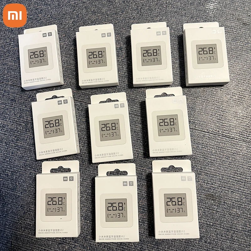 Умный Bluetooth-термометр XIAOMI Mijia 2, беспроводной датчик влажности, электрический цифровой гигрометр, термометр, работает с приложением Mihome
