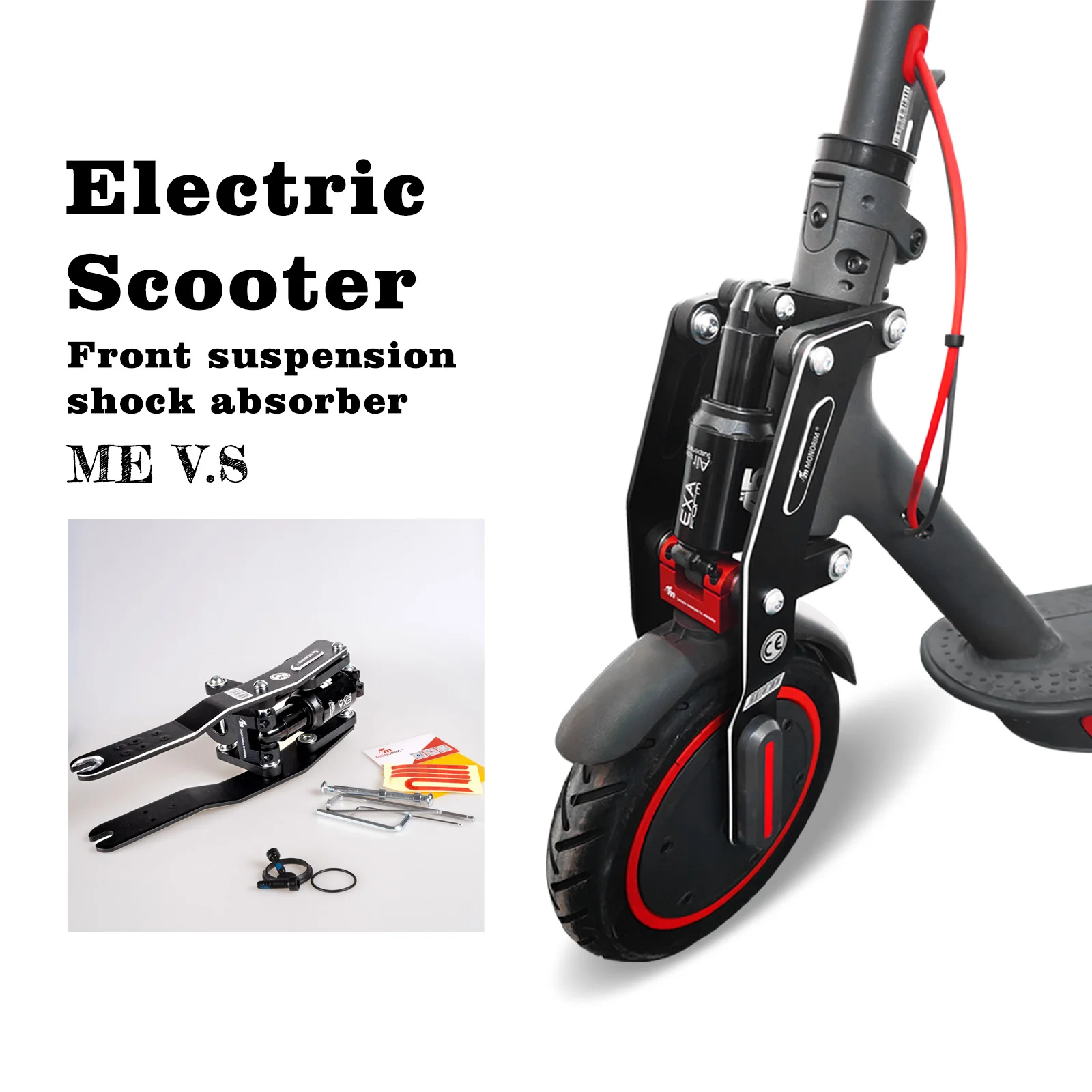 

Monorim ME Front Air Suspension For Xiaomi Scooter /mi3/pro2/pro1/m365/1s/essential Shock Absorber Accessories V.S Version