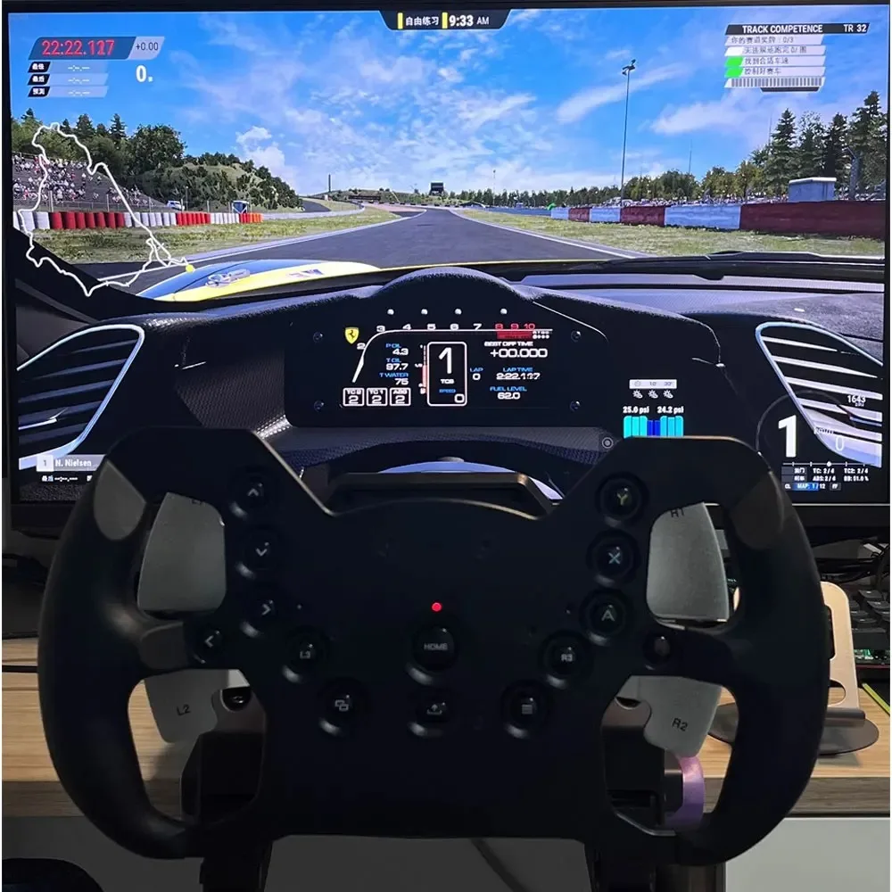 ECANNON EC99 عجلة القيادة حافة صيغة سيم سباق عجلة ريم غير مدمرة لاستبدال PXN V99