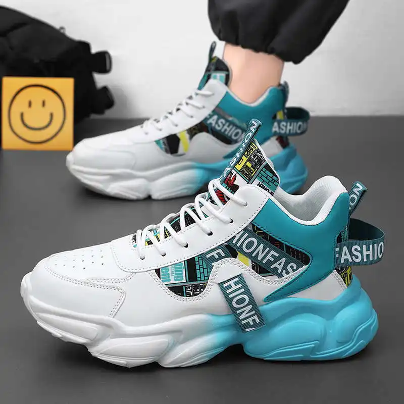 Platform Thin Heel Women's White Sports Shoes Mules Tennis Sneakers For Women Luxury Sports Woman League Retro Practice