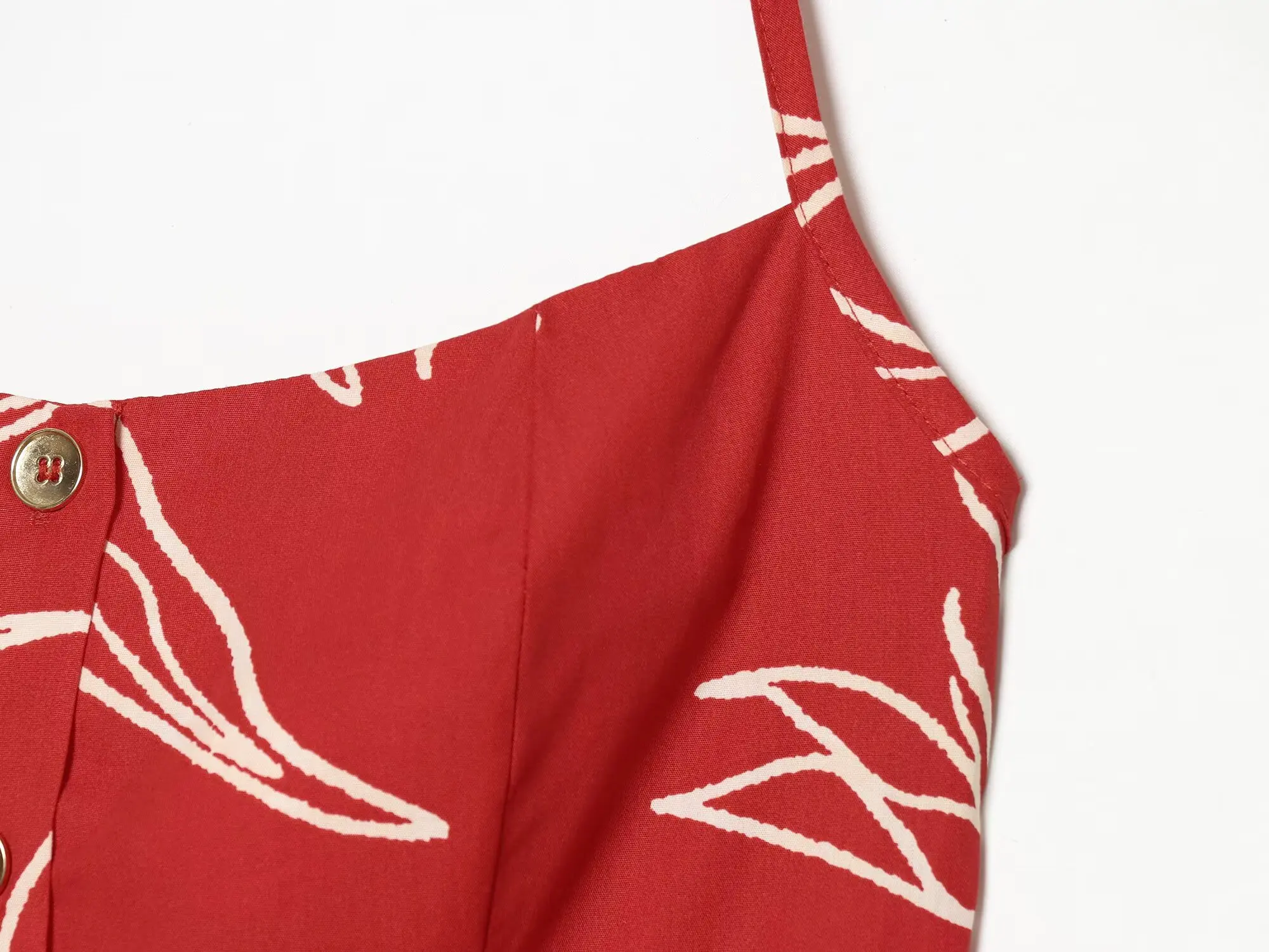 Damen Strandkleid mit Print, Neckholder, rückenfrei, trendiges ärmelloses langes Kleid, neue Mode 2026, Sommerurlaub, Freizeitkleid für Damen – Detail 6
