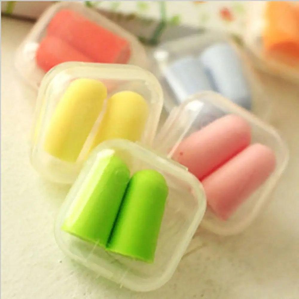 1 Pair Soft Noise Reduction Anti-noise Earplugs Waterproof Soundproof Ear Plugs Foam Sound Insulation Sleeping Earplugs Sleep