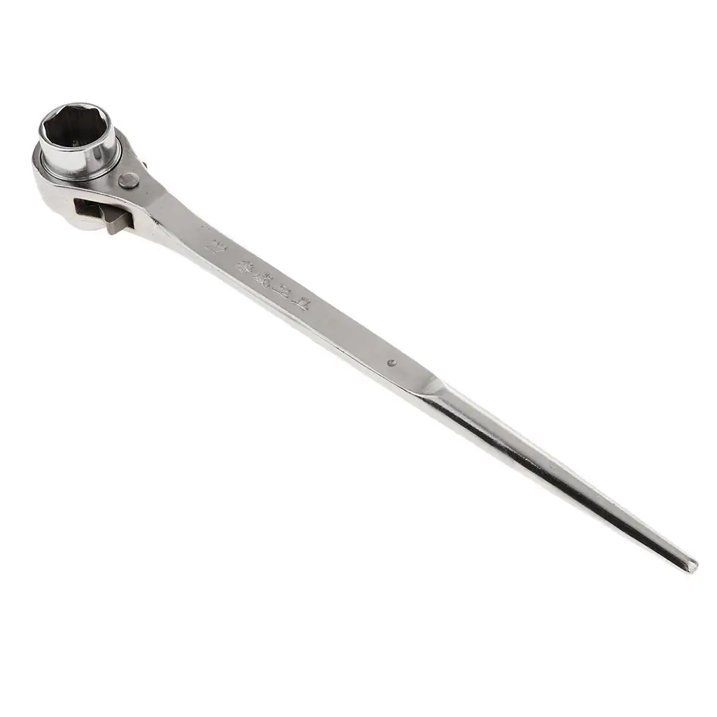 19mm-22mm Scaffolding Podger Spanner Ratcheting Socket Wrench Inner Hexagon, Heavy Duty for garage, workshop,carpentry,