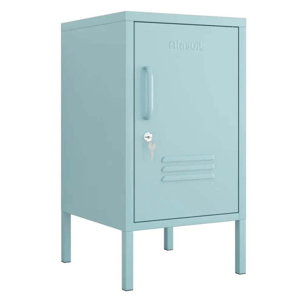 

Metal End Table with Storage Cabinet, 2Tier Nightstand with Adjustable Shelf, Easy Assembly Side Table for Living Room Bedroom