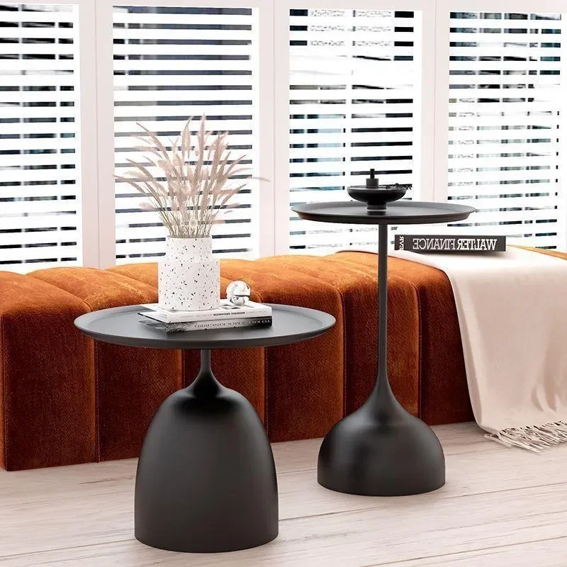 Wrought‑Iron Small Round Side End Table Multiscene Corner Coffee Table For Living Room Balcony Small Apartment Couch Bedside