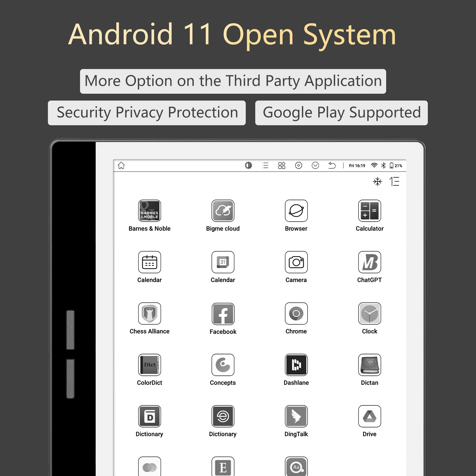 Bigme B751 شاشة حبر 7 بوصة قارئ الكتب الإلكترونية بخط اليد ورق إلكتروني دفتر إلكتروني قارئ epaper الإلكتروني