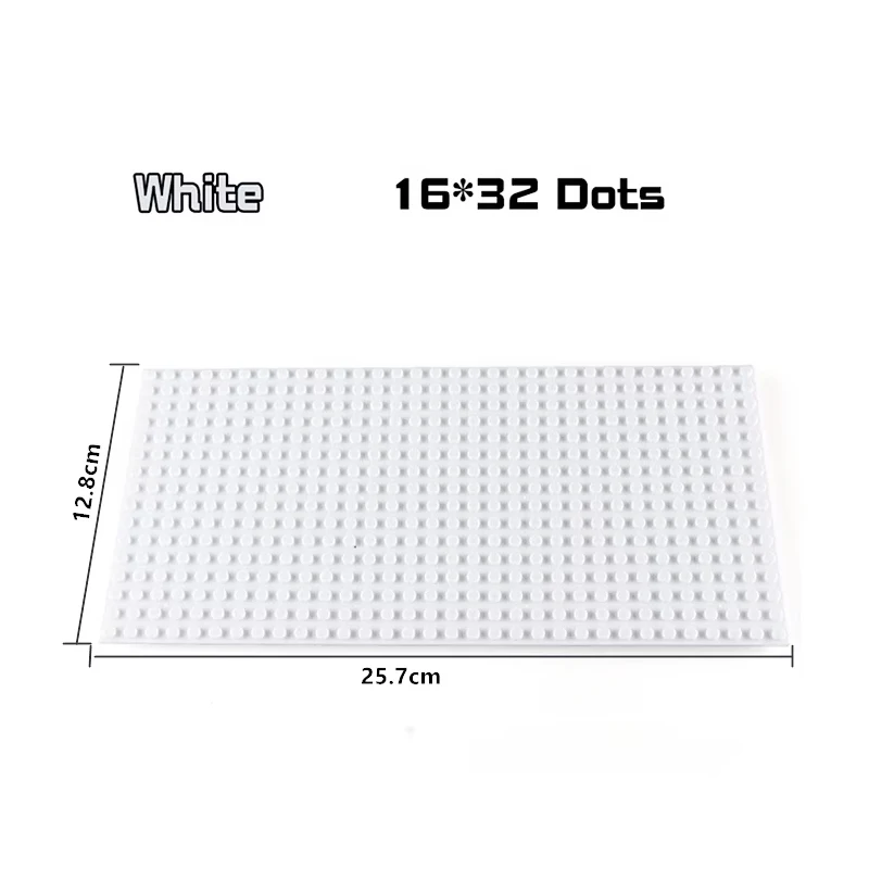 32x32x16x16 Punkte Klassische Grundplatten MOC DIY Kunststoff Ziegel Grundplatten Stadt Abmessungen Bausteine Figuren Bau Spielzeug