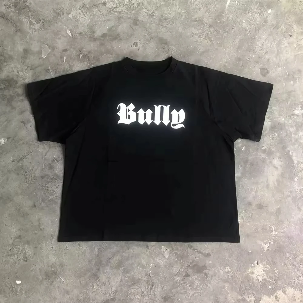 T-shirt Printed with Srog Drift Bullying Kanye West Suitable for Street Casual Style Vintage Hip-hop and Rap Fashion
