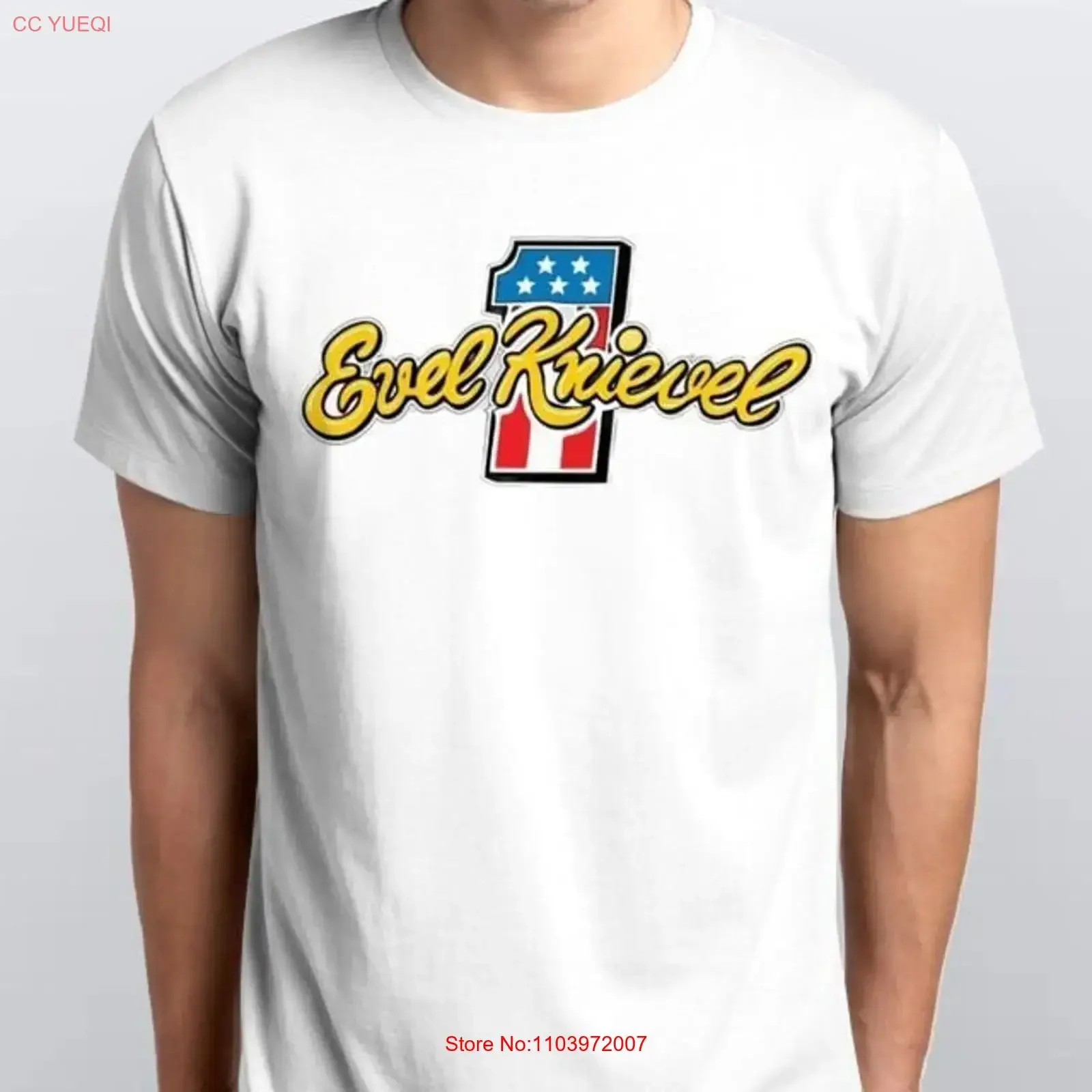 T-shirt de moto style rétro Evel Knieval, 6 tailles, graphisme vintage délavé, unisexe, extensible, confortable, légèrement doux, décontracté